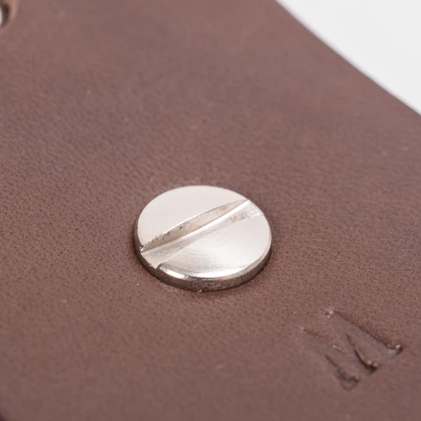 Heavy Duty "Tochigi" Leather Belt With Nickel Plated Garrison Buckle - Brown 10 Heavy Duty "Tochigi" Leather Belt With Nickel Plated Garrison Buckle - Brown - Image 8