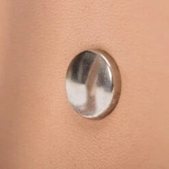 Heavy Duty "Tochigi" Leather Belt With Nickel Plated Garrison Buckle - Natural -Denim Clothing-Iron Heart International ihb 08 nat 3