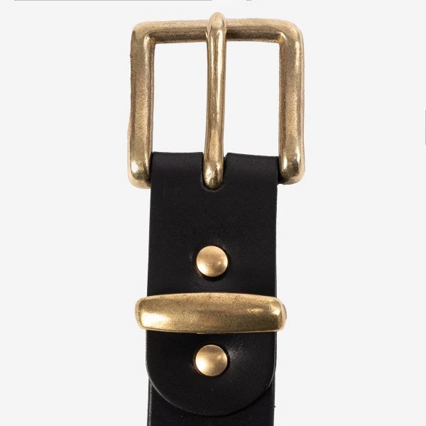 Heavy Duty "Tochigi" Leather Belt - Black 5 Heavy Duty "Tochigi" Leather Belt - Black - Image 3