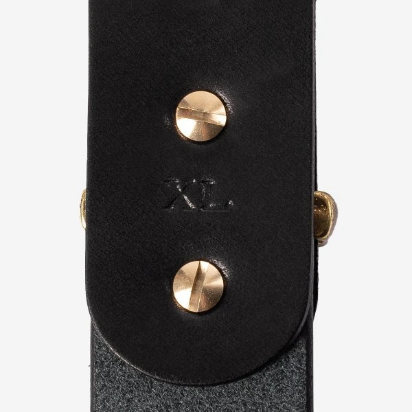 Heavy Duty "Tochigi" Leather Belt - Black 6 Heavy Duty "Tochigi" Leather Belt - Black - Image 4