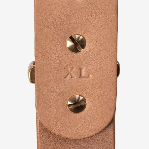 Heavy Duty "Tochigi" Leather Belt - Natural 6 Heavy Duty "Tochigi" Leather Belt - Natural - Image 4