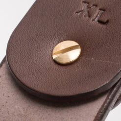 Heavy Duty "Tochigi" Leather Belt With Brass Garrison Buckle - Brown 9 Heavy Duty "Tochigi" Leather Belt With Brass Garrison Buckle - Brown -Denim Clothing-Iron Heart International ihb 11 brn 2