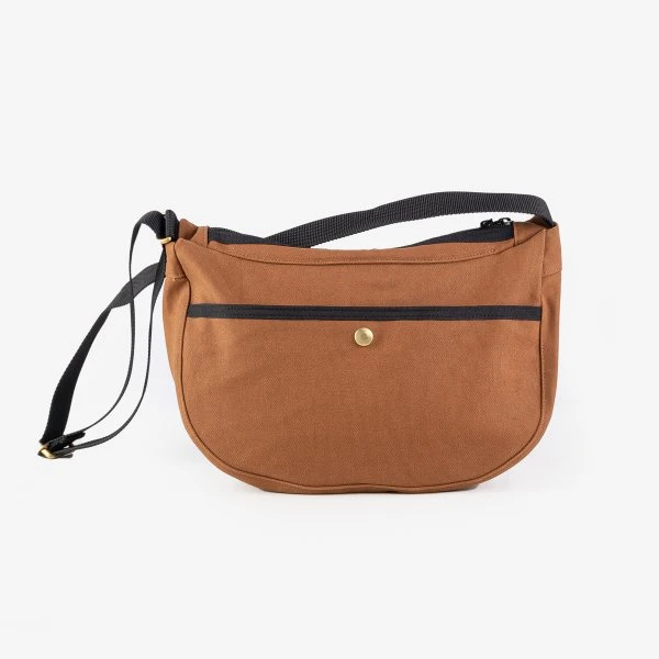 17oz Duck Small Shoulder Bag - Brown 4 17oz Duck Small Shoulder Bag - Brown - Image 2