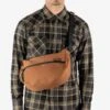 17oz Duck Small Shoulder Bag - Brown -Denim Clothing-Iron Heart International ihe 19 brn