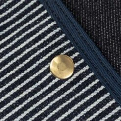 12oz Hickory Stripe Small Shoulder Bag - Indigo -Denim Clothing-Iron Heart International ihe 19 hic 3