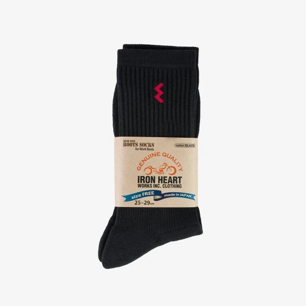 Iron Heart Work Boot Socks - Black 3 Iron Heart Work Boot Socks - Black