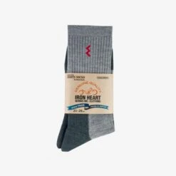 Iron Heart Work Boot Socks - Grey/Charcoal