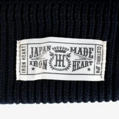 100% Cotton Ribbed Beanie - Black