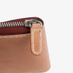 Zip-Secured Shell Cordovan Wallet - Natural -Denim Clothing-Iron Heart International ihg 090 nat 2