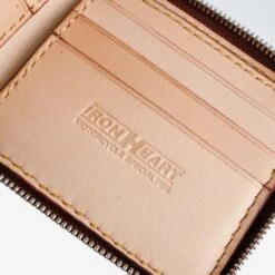 Zip-Secured Shell Cordovan Wallet - Oxblood 10 Zip-Secured Shell Cordovan Wallet - Oxblood -Denim Clothing-Iron Heart International ihg 090 oxb 3