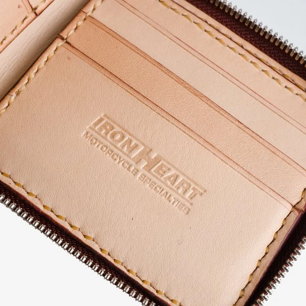 Zip-Secured Shell Cordovan Wallet - Oxblood 6 Zip-Secured Shell Cordovan Wallet - Oxblood - Image 4