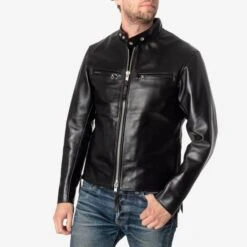 Japanese Horsehide Rider’s Jacket - Black (Tea-Core Dyed)