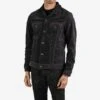 Corduroy Modified Type III Jacket - Black -Denim Clothing-Iron Heart International ihj 69 blk