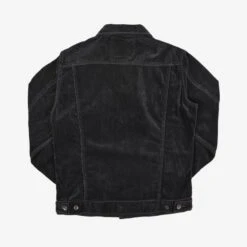 Corduroy Modified Type III Jacket - Black -Denim Clothing-Iron Heart International ihj 69 blk 3