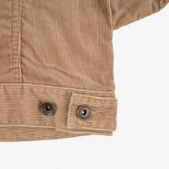Corduroy Modified Type III Jacket - Khaki -Denim Clothing-Iron Heart International ihj 69 kha 10