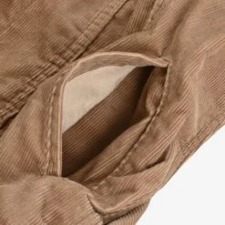 Corduroy Modified Type III Jacket - Khaki -Denim Clothing-Iron Heart International ihj 69 kha 14