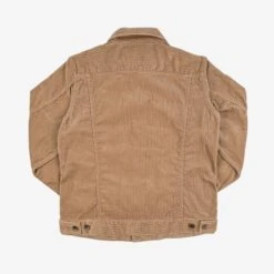 Corduroy Modified Type III Jacket - Khaki -Denim Clothing-Iron Heart International ihj 69 kha 3