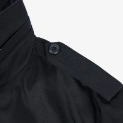 Sateen M65 Field Jacket - Black -Denim Clothing-Iron Heart International ihm 27 blk 11