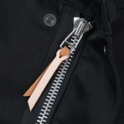 Sateen M65 Field Jacket - Black -Denim Clothing-Iron Heart International ihm 27 blk 12