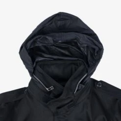 Sateen M65 Field Jacket - Black -Denim Clothing-Iron Heart International ihm 27 blk 16