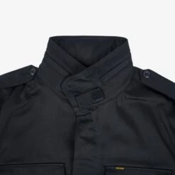 Sateen M65 Field Jacket - Black -Denim Clothing-Iron Heart International ihm 27 blk 4