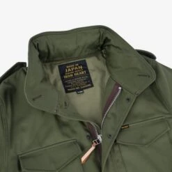 Sateen M65 Field Jacket - Olive -Denim Clothing-Iron Heart International ihm 27 olv 6