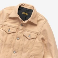 Iron Heart X Simmons Bilt Horsehide Type III Jacket - The Extractor - Natural -Denim Clothing-Iron Heart International ihsb ext nat 4