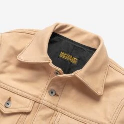 Iron Heart X Simmons Bilt Horsehide Type III Jacket - The Extractor - Natural -Denim Clothing-Iron Heart International ihsb ext nat 5