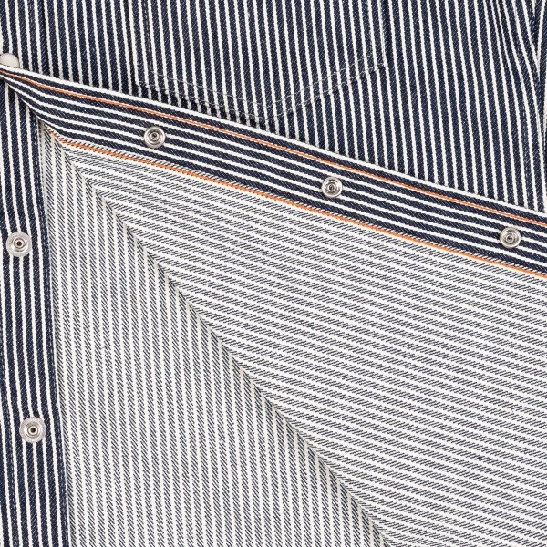 12oz Hickory Stripe Western Shirt - Indigo 13 12oz Hickory Stripe Western Shirt - Indigo - Image 11