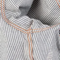 12oz Hickory Stripe Western Shirt - Indigo 25 12oz Hickory Stripe Western Shirt - Indigo -Denim Clothing-Iron Heart International ihsh 07 ind 11