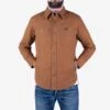 17oz Duck CPO Work Shirt - "The UnTucked" - Brown 2 17oz Duck CPO Work Shirt - "The UnTucked" - Brown -Denim Clothing-Iron Heart International ihsh 189 brn