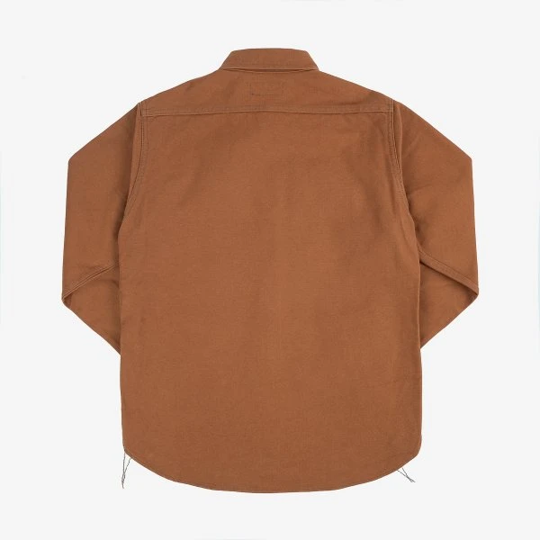 17oz Duck CPO Work Shirt - "The UnTucked" - Brown 5 17oz Duck CPO Work Shirt - "The UnTucked" - Brown - Image 3