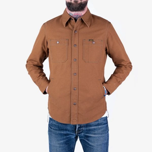 17oz Duck CPO Work Shirt - "The UnTucked" - Brown 3 17oz Duck CPO Work Shirt - "The UnTucked" - Brown