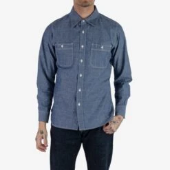 10oz Selvedge Chambray Work Shirt - Blue