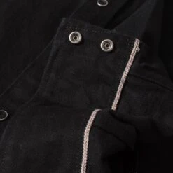 12oz Selvedge Denim Western Shirt "The Johnny Cash III" - Black -Denim Clothing-Iron Heart International ihsh 218 blk 5