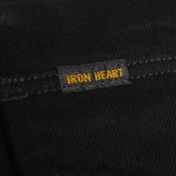 12oz Selvedge Denim Western Shirt "The Johnny Cash III" - Black -Denim Clothing-Iron Heart International ihsh 218 blk 6