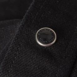 12oz Selvedge Denim Western Shirt "The Johnny Cash III" - Black -Denim Clothing-Iron Heart International ihsh 218 blk 7