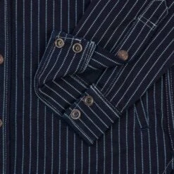 12oz Wabash CPO Shirt - Indigo -Denim Clothing-Iron Heart International ihsh 227 ind 10