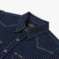 12oz Wabash CPO Shirt - Indigo -Denim Clothing-Iron Heart International ihsh 227 ind 4
