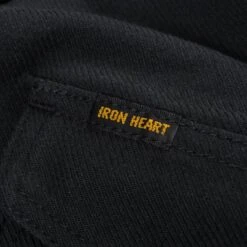 13oz Military Serge Western Shirt - Black -Denim Clothing-Iron Heart International ihsh 235 blk 6