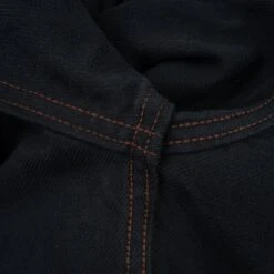 13oz Military Serge Western Shirt - Black -Denim Clothing-Iron Heart International ihsh 235 blk 9