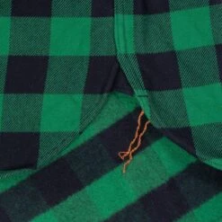Ultra Heavy Flannel Buffalo Check Work Shirt - Green/Black -Denim Clothing-Iron Heart International ihsh 244 grn 10