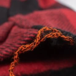 Ultra Heavy Flannel Buffalo Check Work Shirt - Red/Black -Denim Clothing-Iron Heart International ihsh 244 red 8