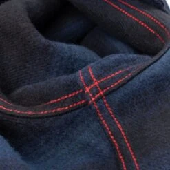 Ultra Heavy Flannel Ombré Check Work Shirt - Navy/Black -Denim Clothing-Iron Heart International ihsh 265 nav 8