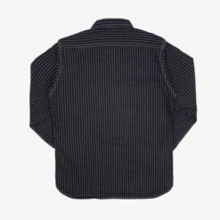 12oz Wabash Work Shirt - Black -Denim Clothing-Iron Heart International ihsh 266 blk 4