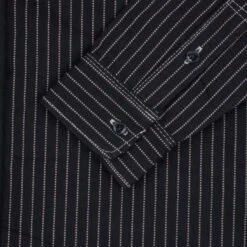 12oz Wabash Work Shirt - Black -Denim Clothing-Iron Heart International ihsh 266 blk 8