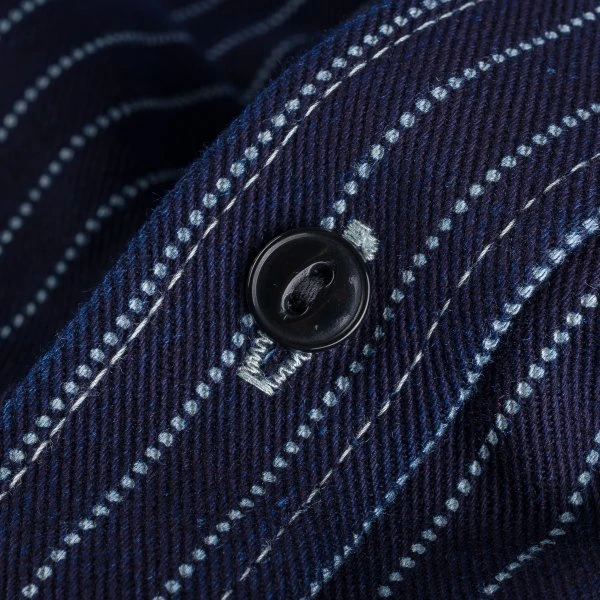 12oz Wabash Work Shirt - Indigo 14 12oz Wabash Work Shirt - Indigo - Image 12