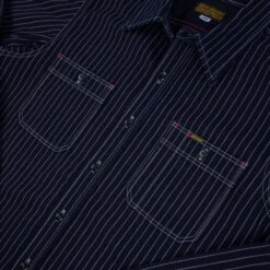 12oz Wabash Work Shirt - Indigo 25 12oz Wabash Work Shirt - Indigo -Denim Clothing-Iron Heart International ihsh 266 ind 7