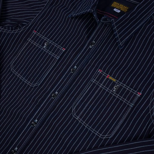 12oz Wabash Work Shirt - Indigo 10 12oz Wabash Work Shirt - Indigo - Image 8