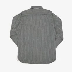 12oz Hickory Stripe Work Shirt - Indigo 16 12oz Hickory Stripe Work Shirt - Indigo -Denim Clothing-Iron Heart International ihsh 274 ind 2